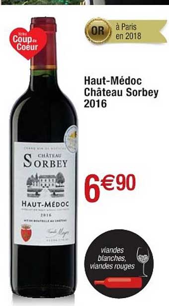 haut-médoc château sorbey 2016