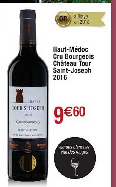 haut-médoc cru bourgeois château tour saint-joseph 2016