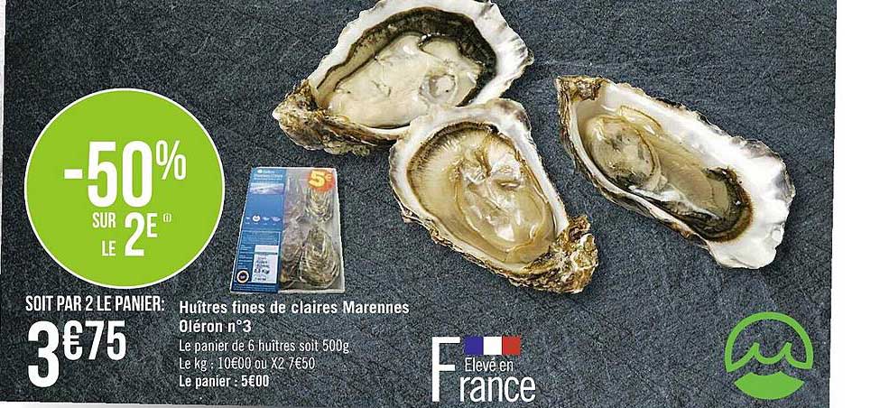 huîtres fines de claires marennes oléron n°3