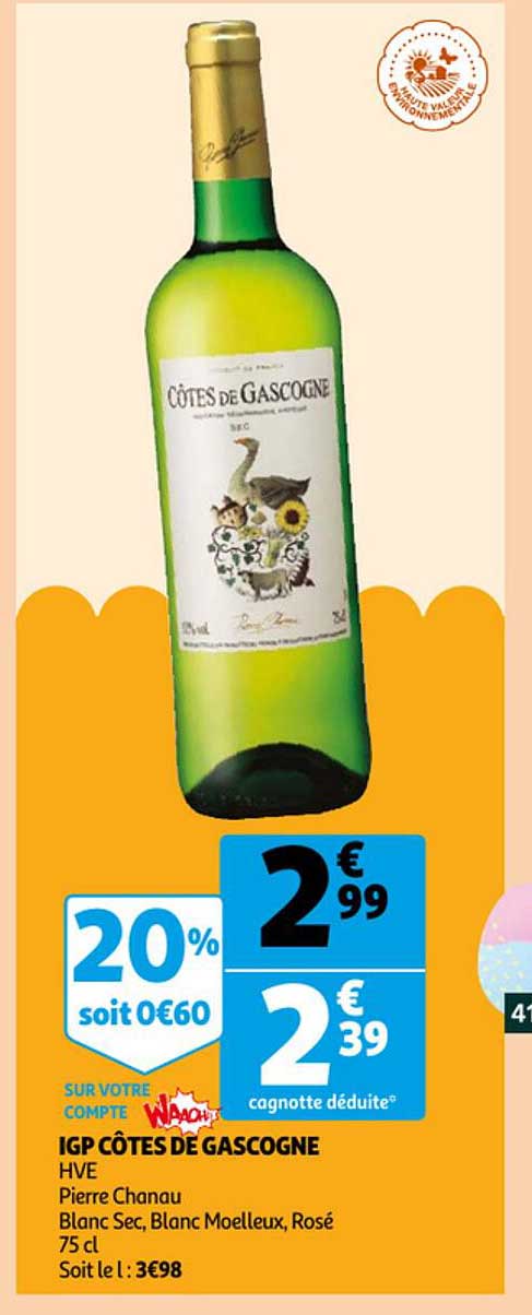 igp côtes de gascogne hve pierre chanau