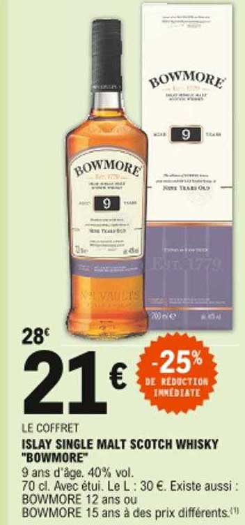islay single malt scotch whisky "bowmore"