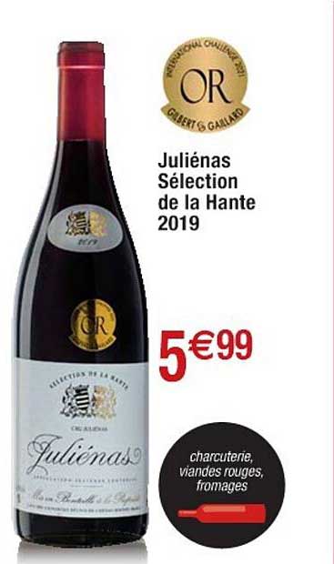 juliénas sélection de la hante 2019