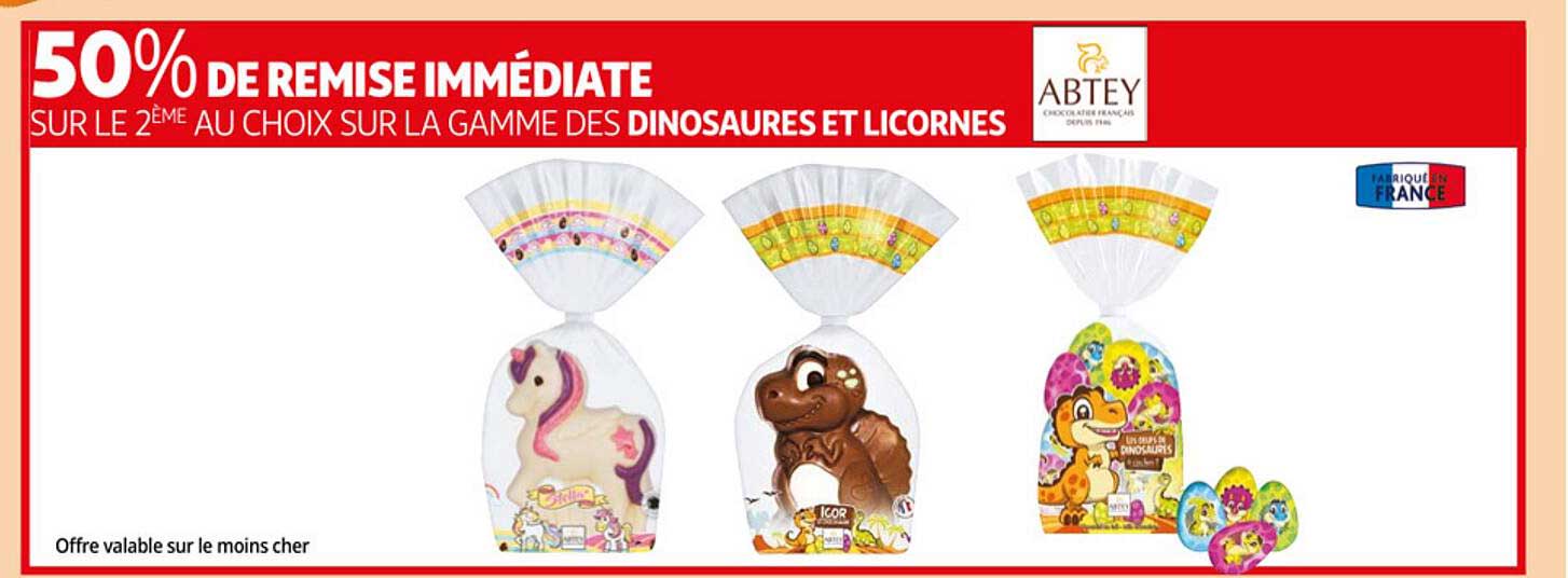 la gamme des dinosaures et licornes abtey