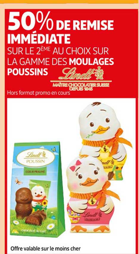 la gamme des moulages poussins lindt