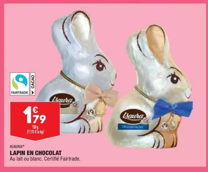 lapin en chocolat isaura