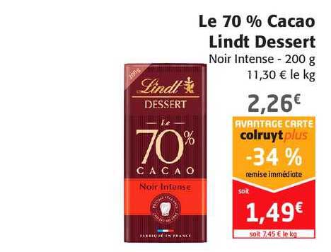 Le 70% Cacao Lindt Dessert
