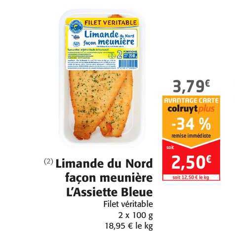 limande du nord façon meunière l'assiette bleue