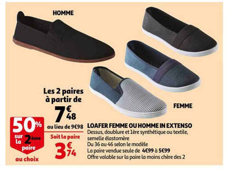 loafer femme ou homme in extenso