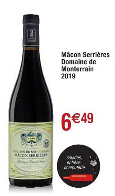 mâcon serrières domaine de monterrain 2019