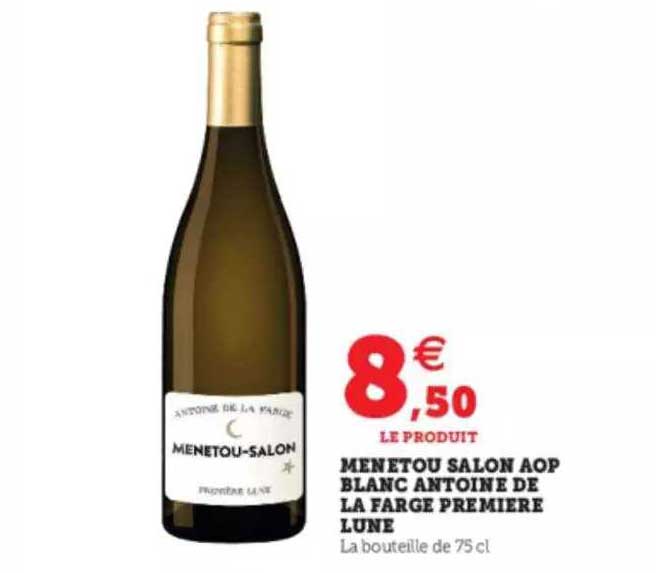 menetou salon aop blanc antoine de la farge première lune