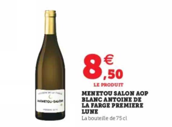 menetou salon aop blanc antoine de la farge première lune