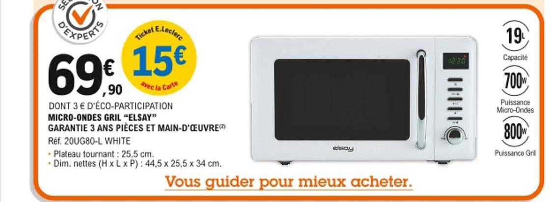 micro-ondes gril "elsay"