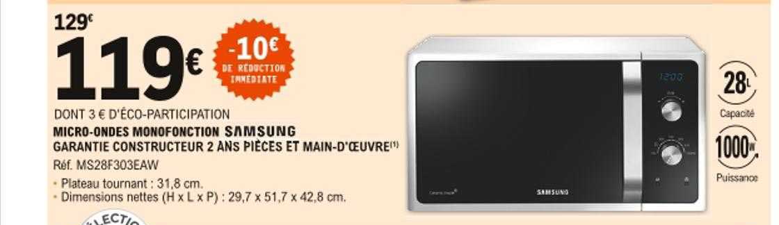 Micro-ondes Monofonction Samsung