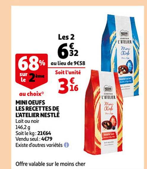 mini oeufs les recettes de l'atelier nestlé