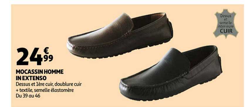 mocassin homme in extenso