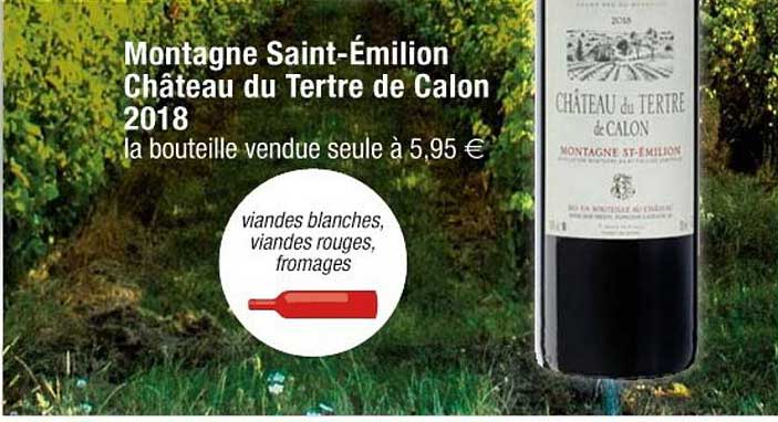montagne saint-émilion château du tertre de calon 2018