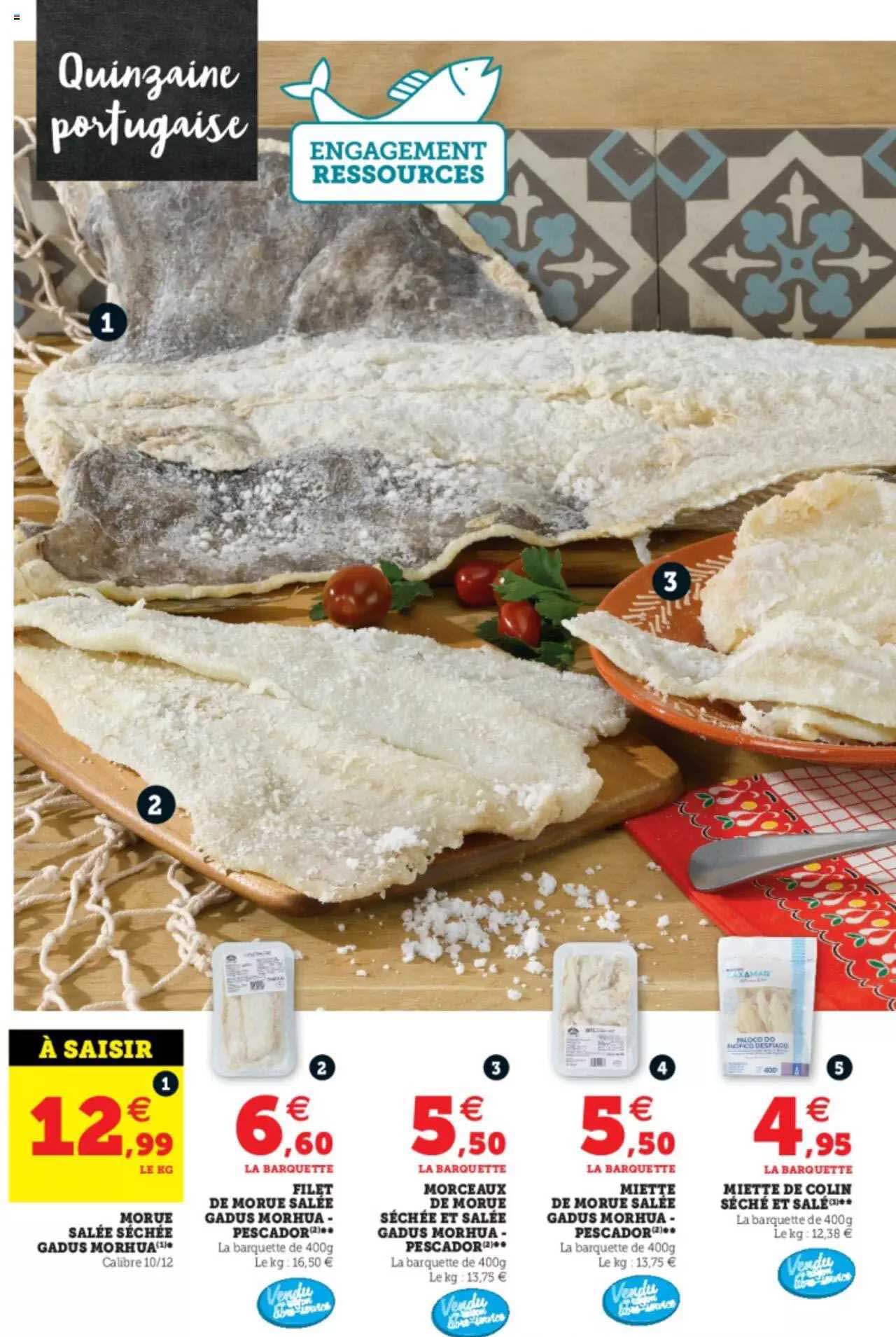 Morue Salée Séchée Gadus Mohrua, Filet De Morue Salée De Gadus Mohrua Pescador, Morceaux De Morue Séchée Et Salée Gadus Gadus Mohrua Pescador, Miette De Colin Séché Et Salé