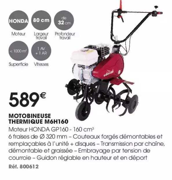 motobineuse thermique m6h160