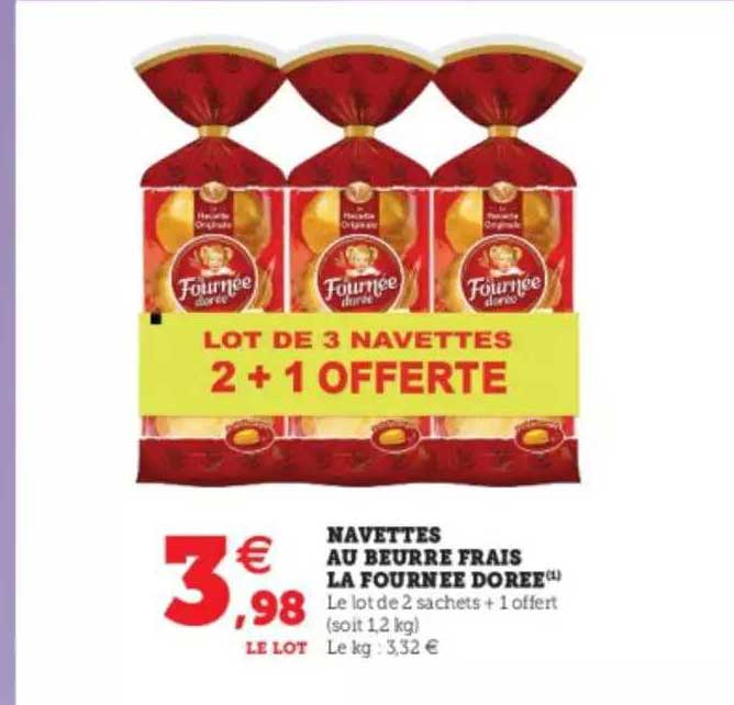 navettes au beurre frais la fournée dorée