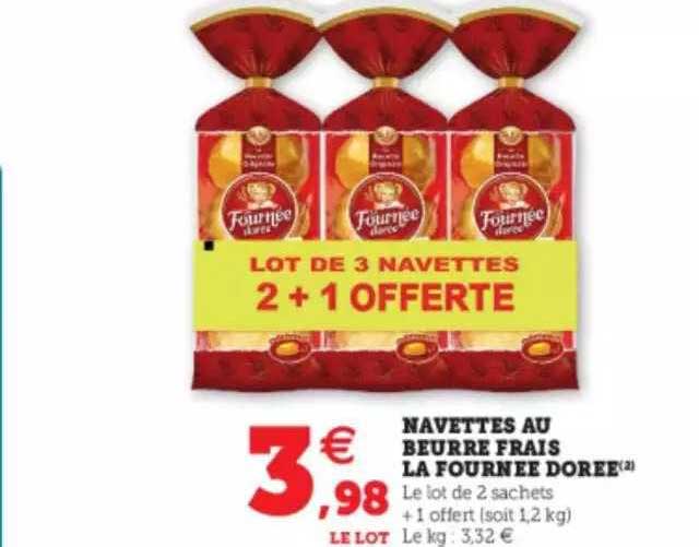 navettes au beurre frais la fournée dorée