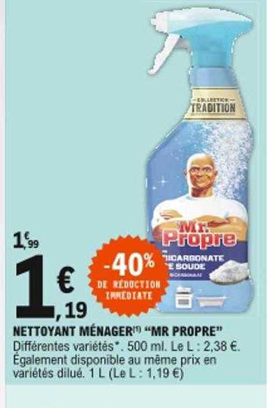 nettoyant ménager "mr propre"