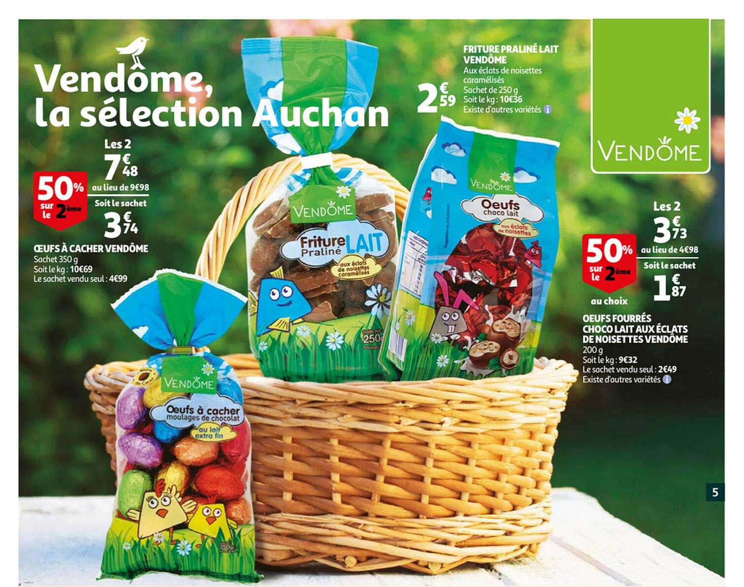 oeufs à cacher vendôme, oeufs fourrés choco lait aux éclats de noisettes vendôme, friture praliné lait vendôme