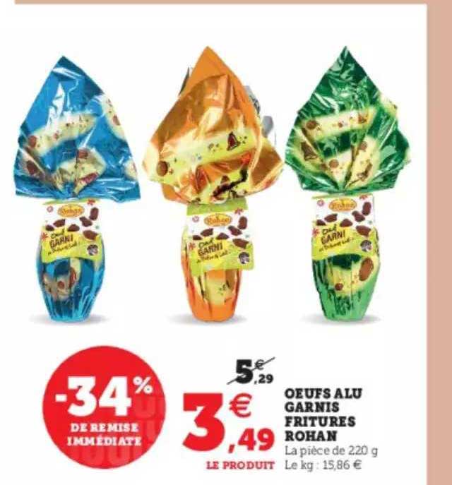 oeufs alu garnis fritures rohan