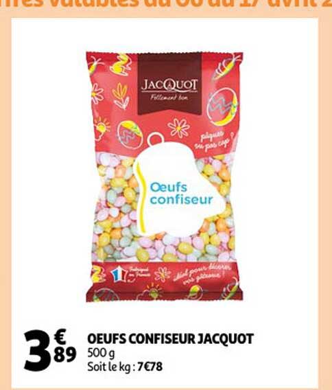 oeufs confiseur jacquot