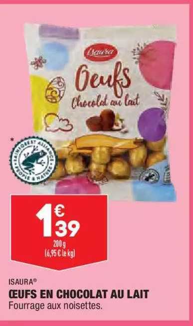 oeufs en chocolat au lait isaura