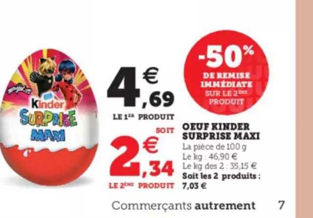 œuf kinder suprise maxi
