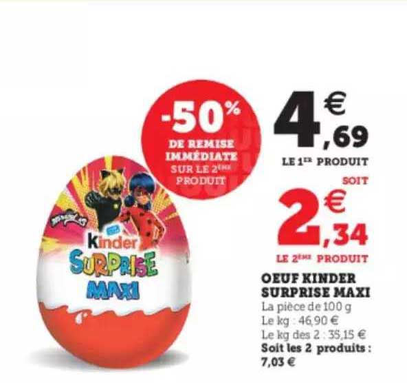 œuf Kinder Surprise Maxi