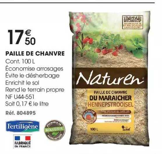 Paille De Chanvre Fertiligène