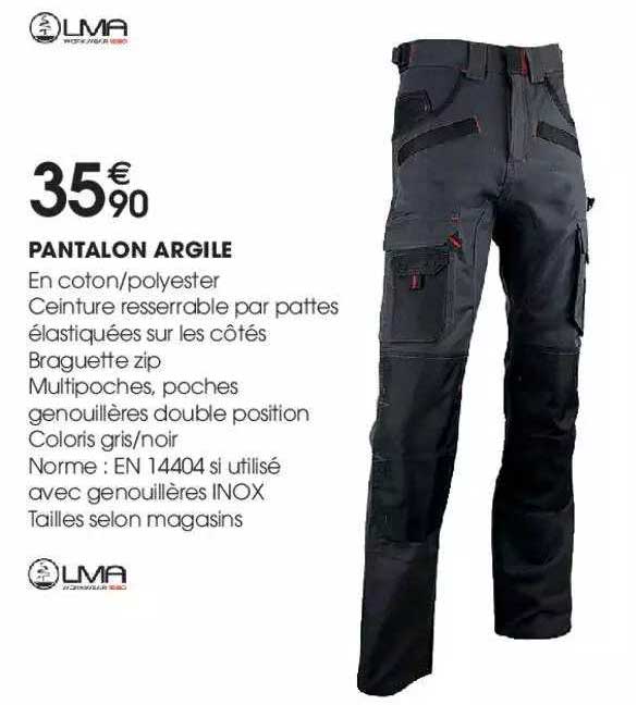 pantalon argile lma