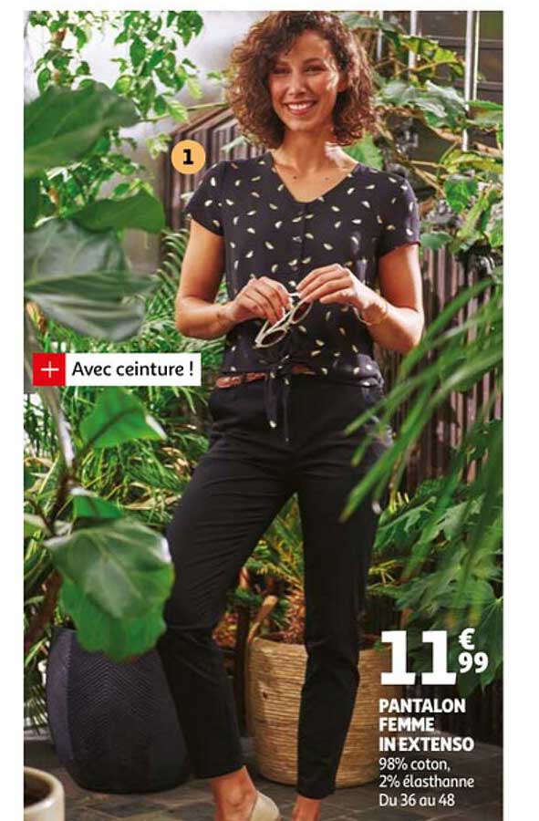 pantalon femme in extenso