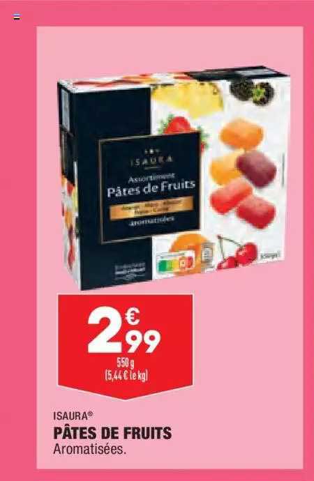 pâtes de fruits isaura