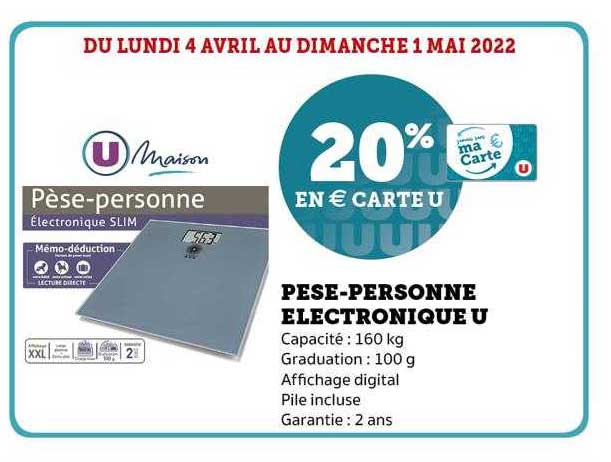 pèse-personne électronique u