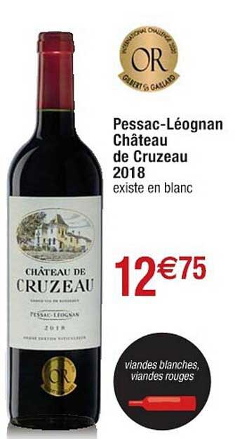 pessac-Léognan château de cruzeau 2018