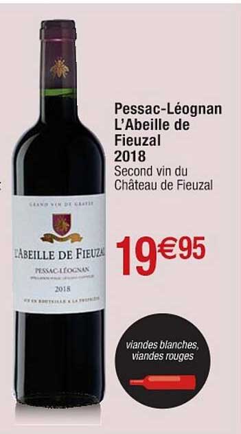 pessac-Léognan l'abeille de fieuzal 2018