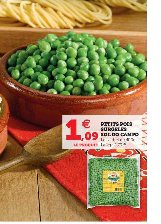 petits pois surgelés sol do campo