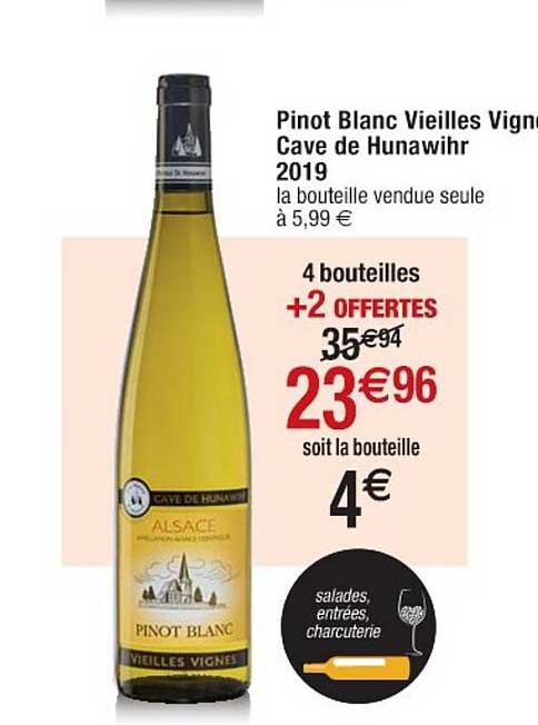 pinot blanc vieilles vignes cave de hunawihr 2019