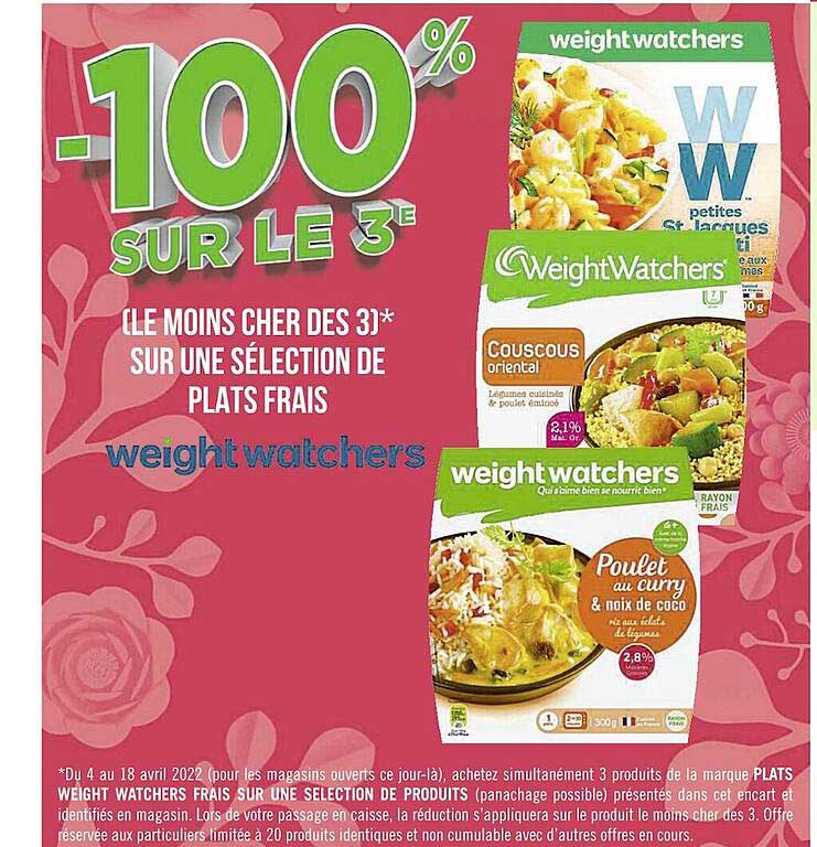 plats frais weight watchers