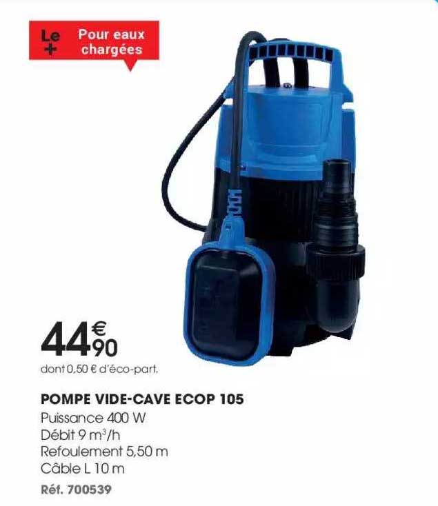 pompe vide-cave ecop 105