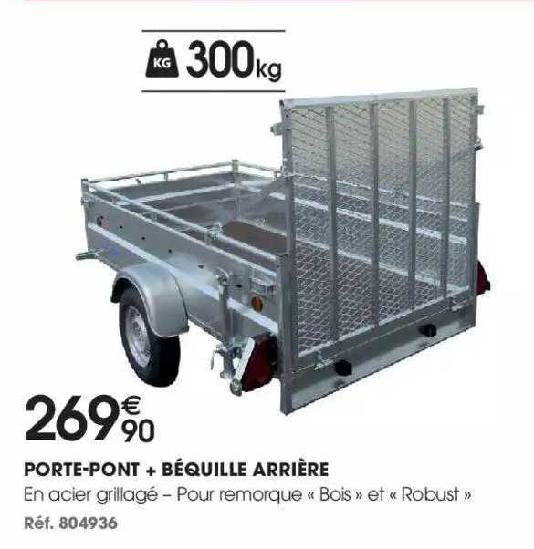 porte-pont + béquille arrière