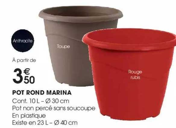 pot rond marina