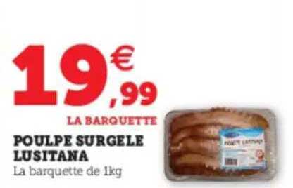 poulpe surgelé lusitana