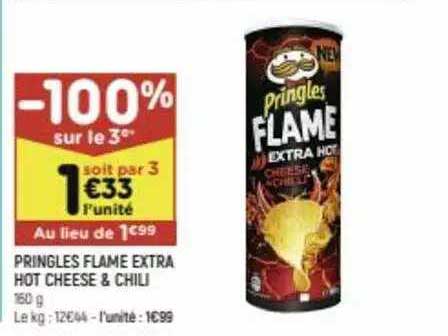 pringles flame extra hot cheese & chili