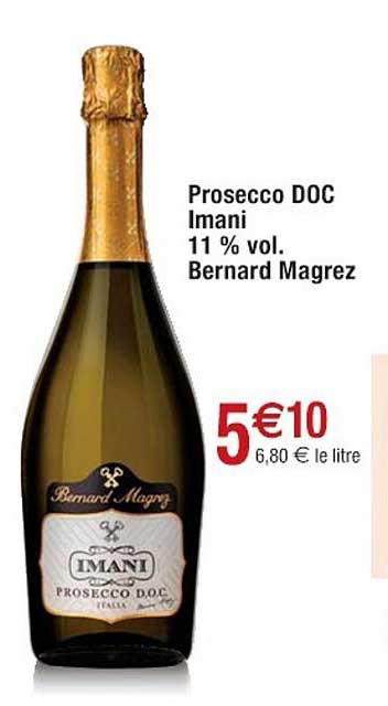 prosecco doc imani 11% vol. bernard magrez