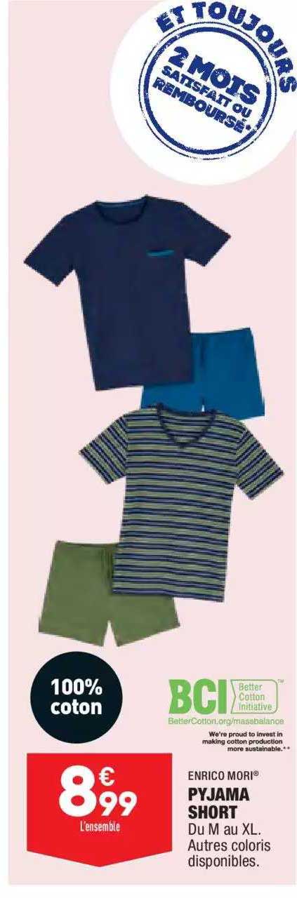 Pyjama Short Enrico Mori