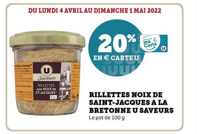 rillettes noix de saint-jacques à la bretonne u saveurs