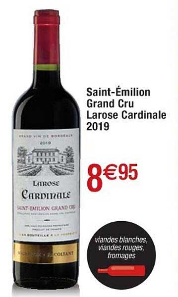 saint-émilion grand cru larose cardinale 2019